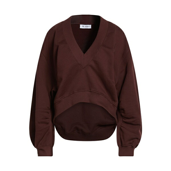 【貨物輸送無料】 ジ アティコ レディース パーカー・スウェットシャツ アウター Sweatshirts Brown
