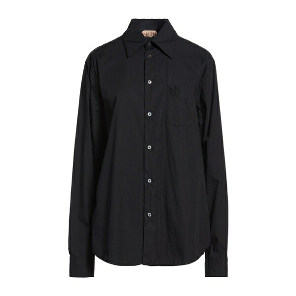 【送料無料】 ヌメロ ヴェントゥーノ レディース シャツ トップス Shirts Black|asty