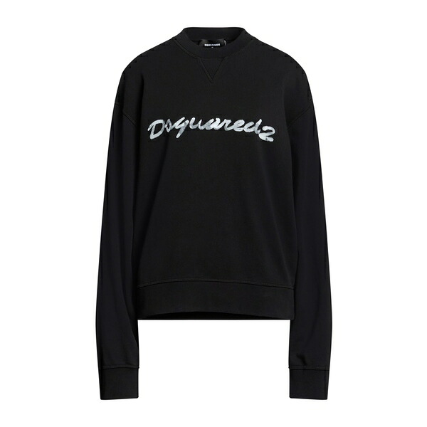 【貨物輸送無料】 ディースクエアード レディース パーカー・スウェットシャツ アウター Sweatshirts Black