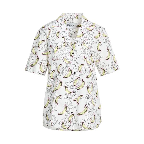 【送料無料】 アイスバーグ レディース シャツ トップス Shirts White｜asty