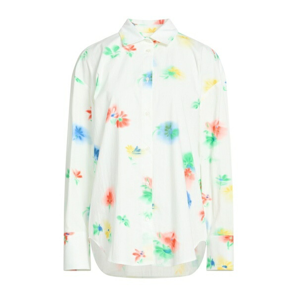 【送料無料】 エムエスジイエム レディース シャツ トップス Shirts White｜asty