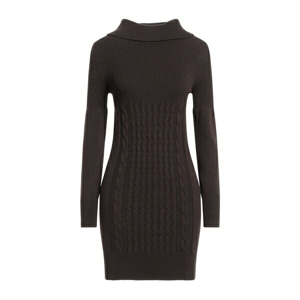 【送料無料】 ピアヌラストゥーディオ レディース ワンピース トップス Mini dresses Brown|asty