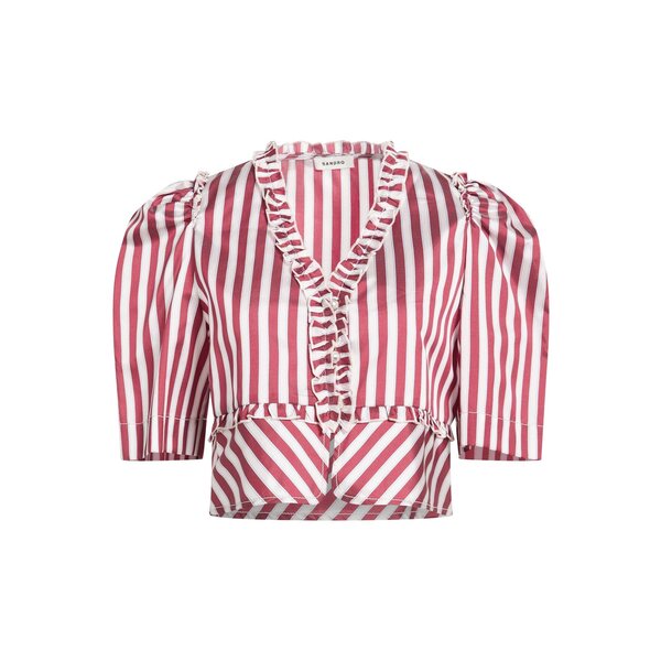 【送料無料】 サンドロ レディース シャツ トップス Shirts Red｜asty