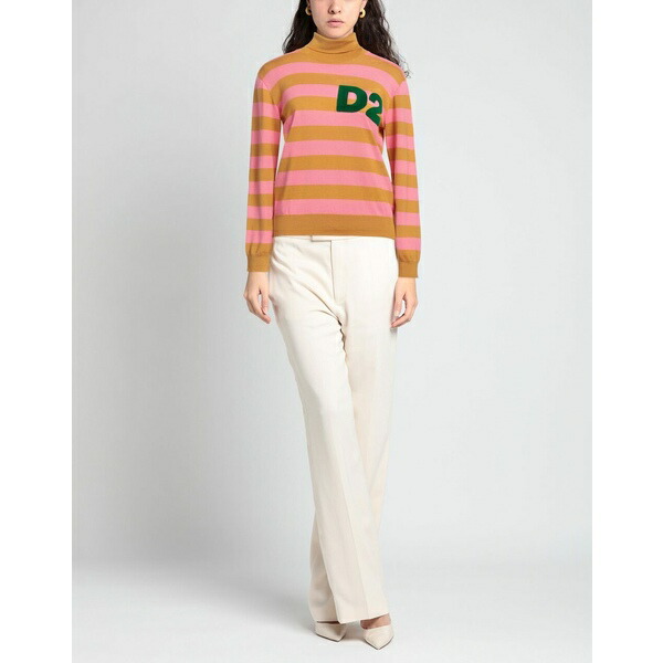ディースクエアード レディース ニットセーター アウター Turtlenecks Ocher トップス | intelligentageing.com.au