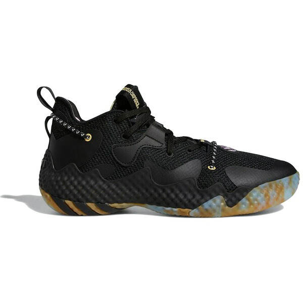 adidas アディダス メンズ スニーカー 【adidas Harden Vol. 6 Black Gold】 サイズ US_9(27.0cm) Core Black/Core Black/Bliss Blue|asty