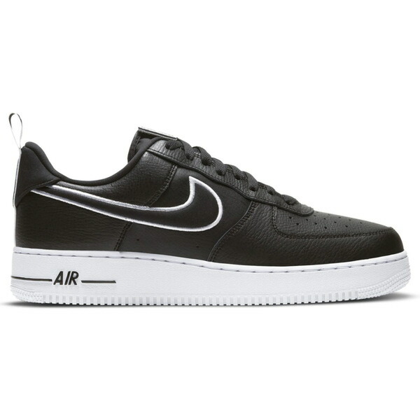 Nike スウッシュロゴ ブラックベルト Wmns Air Force 1 '07 Prm 'Black Metallic Silver' - Nike