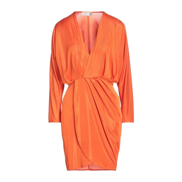 【送料無料】 ハブワン レディース ワンピース トップス Mini dresses Orange