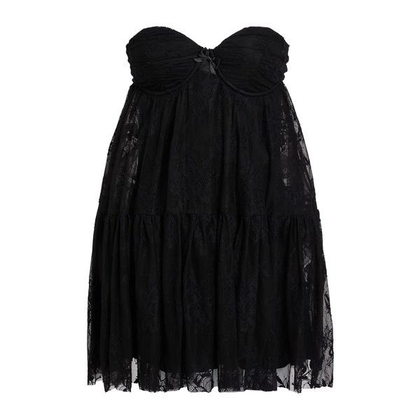 【送料無料】 アニエバイ レディース ワンピース トップス Mini dresses Black