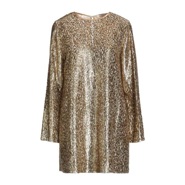 【送料無料】 ユッカ レディース ワンピース トップス Mini dresses Gold