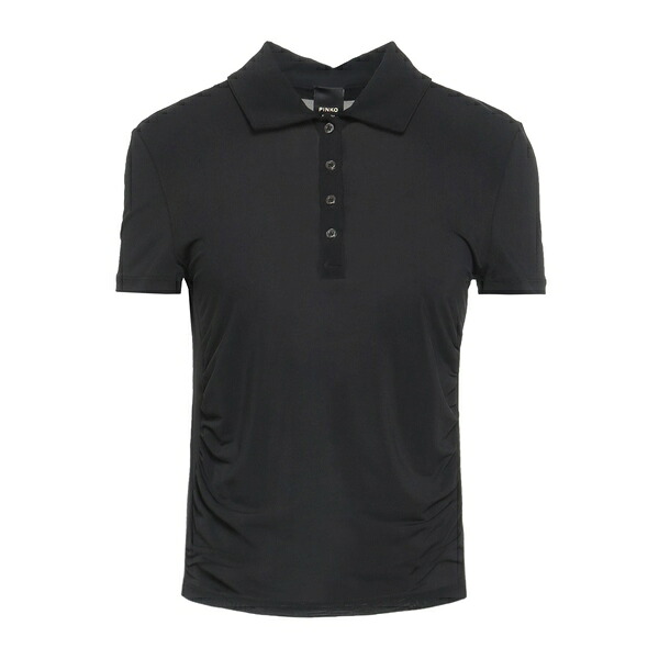 【送料無料】 ピンコ レディース Tシャツ トップス Polo shirts Black