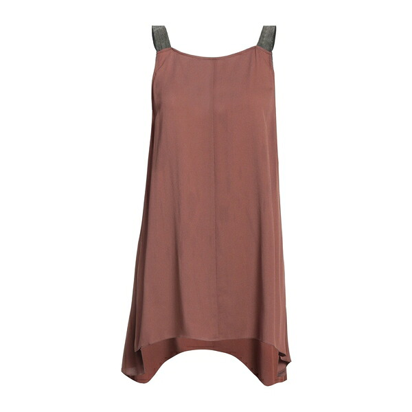 【送料無料】 ファビアナ フィリッピ レディース Tシャツ トップス Tops Brown