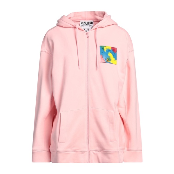 【貨物輸送無料】 モスキーノ レディース パーカー・スウェットシャツ アウター Sweatshirts Pink