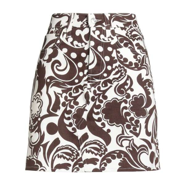 【送料無料】 デパートメントファイブ レディース スカート ボトムス Denim skirts Brown｜asty