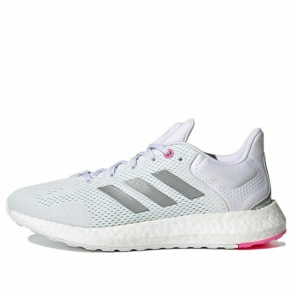 adidas アディダス レディース スニーカー White/Silver/Green 【(WMNS) adidas PureBoost 21 \u0027White Silver Mint\u0027 GY5097】  大きさ US_7(24.0糎)