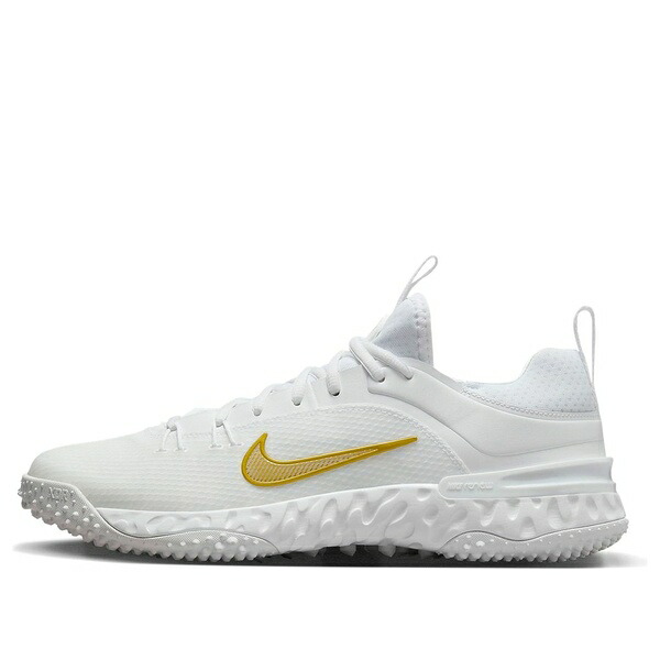 Nike ナイキ メンズ スニーカー 【Nike Huarache 9 Elite TF LAX 'White Metallic Vivid Gold' FN0310-100】 サイズ US_M_13.5｜asty