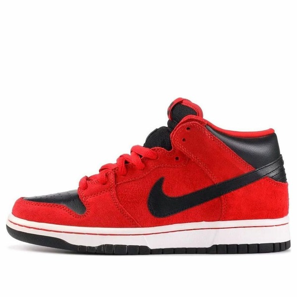 Nike ナイキ メンズ スニーカー 【Nike SB Dunk Mid 'Red Black' 314383-600】 サイズ US_9(27.0cm)｜asty
