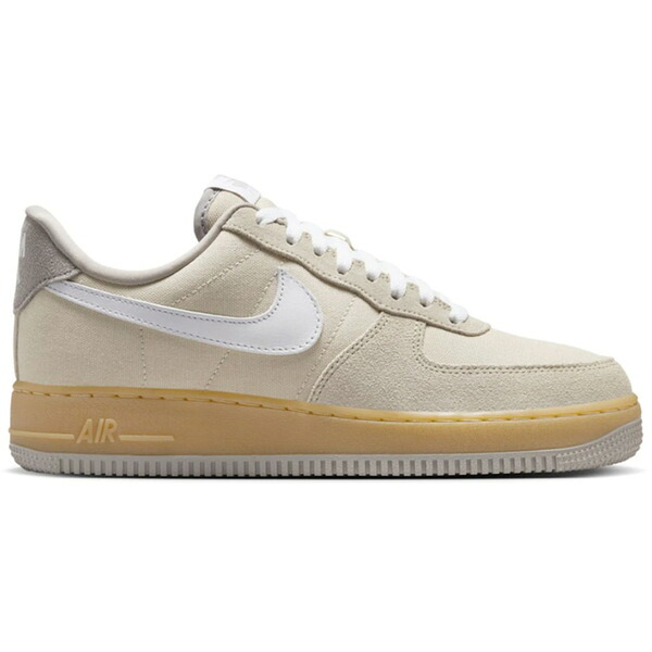 Nike ナイキ レディース スニーカー  【Nike Air Force 1 Low 07 Suede Canvas Khaki (Women)】  サイズ US_W_10 Light Khaki/Gum Yellow/College Grey/White