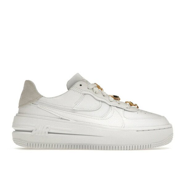 Nike ナイキ レディース スニーカー  【Nike Air Force 1 Low PLT.AF.ORM Bling White Metallic Gold (Women)】  サイズ US_9.5(26.5cm) White/Metallic Gold/Summit White