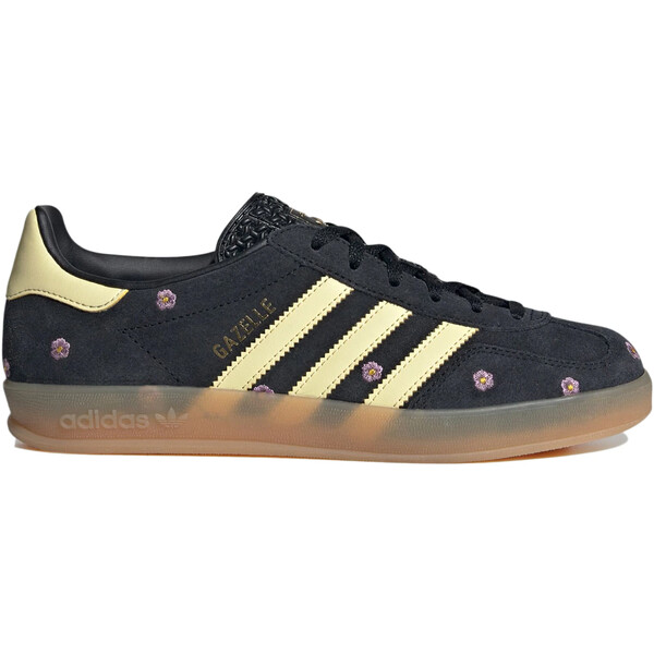 adidas アディダス レディース スニーカー  【adidas Gazelle Indoor Core Black Almost Yellow Floral (Women)】  サイズ US_6.5(23.5cm) Core Black/Almost Yellow/Silver Dawn