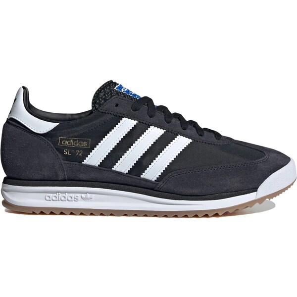 adidas アディダス メンズ スニーカー 【adidas SL 72 RS Black White】 サイズ US_12.5(30.5cm) Core Black/Cloud White/Blue|asty