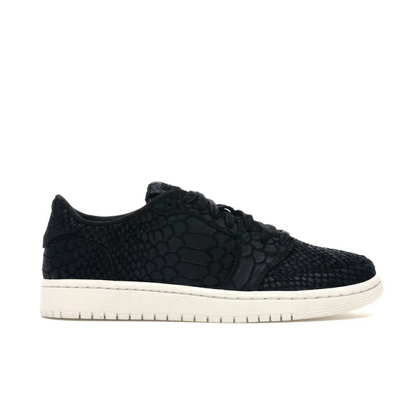 Jordan ジョーダン レディース スニーカー 【Jordan 1 Retro Low NS Black Python (Women's)】 サイズ US_6(23.0cm) Black/Black-Sail｜asty