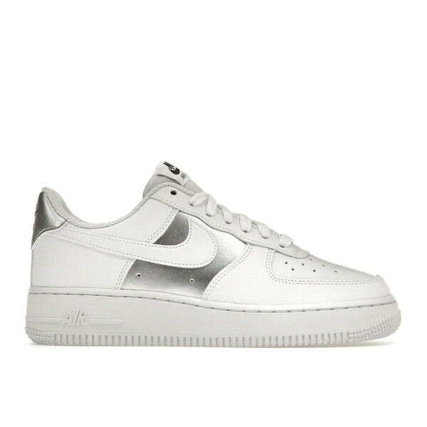 Nike ナイキ レディース スニーカー  【Nike Air Force 1 Low 07 White Metallic Silver (2022) (Women)】  サイズ US_9.5(26.5cm) White/White-Black-Metallic Silver