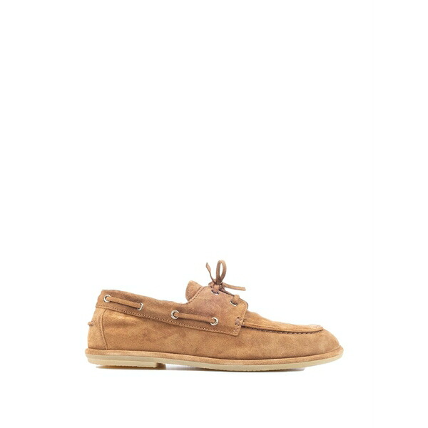 オフィチーネ 創作的 レディース スリッポン・ローファー シューズ Love 001 suede boat shoes Brown
