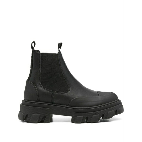 ガニー レディース ブーツ シューズ Chuncky-sole chelsea boots Black