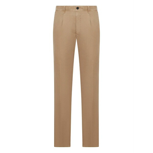 インコテックス メンズ カジュアルパンツ ボトムス Pleated cotton chinos Neutrals