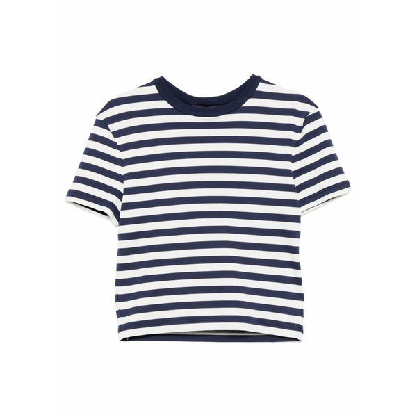 ラルフローレン レディース プルオーバー トップス Striped short-sleeve top Blue