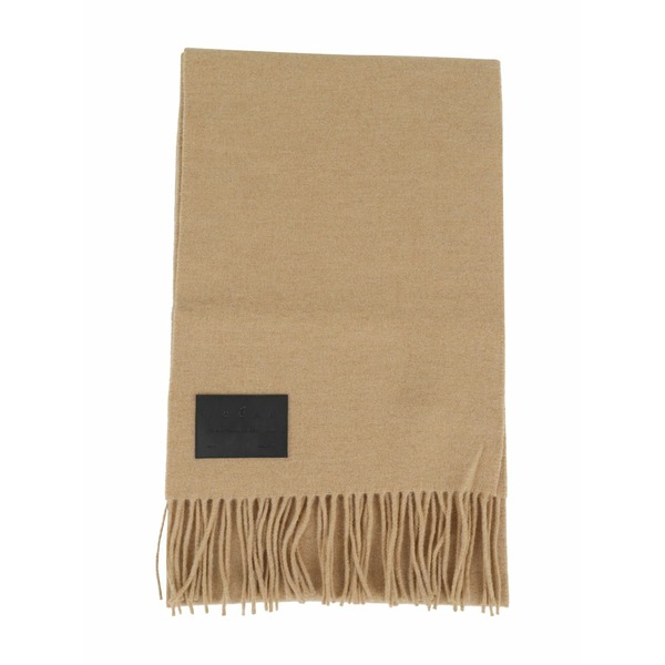 ホー火器 メンズ えり巻き・袈裟・えり巻き 付属物 Logo-patch fringed-edges scarf Neutrals