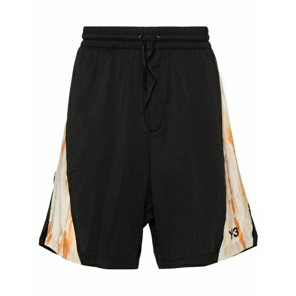 ワイスロバート・エドワード・リー メンズ 心地好いズボン下 ボトムス Rust-dye track shorts Black