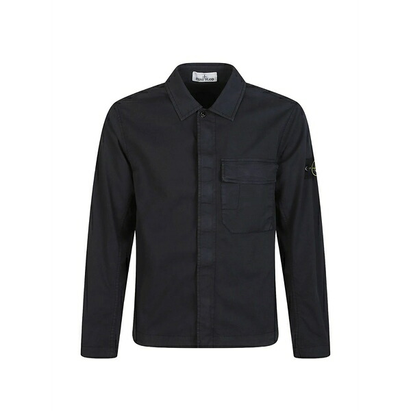 ストーンアイランド メンズ ジャケット＆ブルゾン アウター Chest-pocket shirt jacket Blue｜asty
