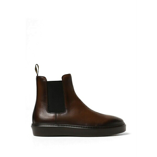 ドンカルズ メンズ ブーツ シューズ Leather chelsea boots Brown