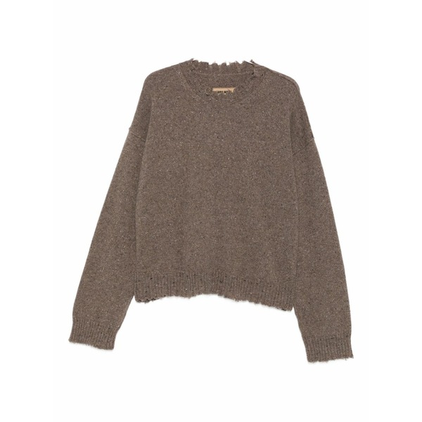 ユマ・壱 レディース 編み物\u0026スウェーター アウター Cashmere sweater Brown