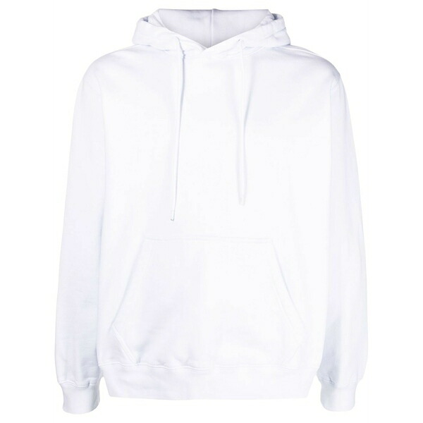 エムエスジイエム メンズ パーカー・スウェットシャツ アウター Logo-print hooded jumper White|asty