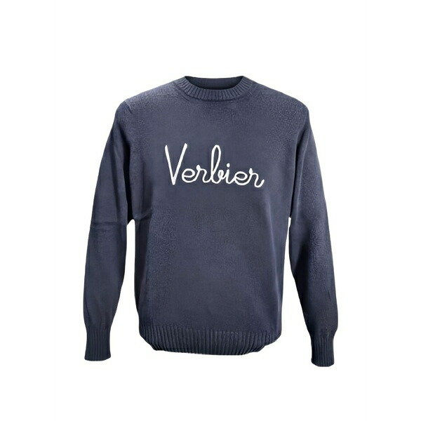 ジュルタ メンズ ニット\u0026セーター アウター Slogan-embroidered sweater Blue