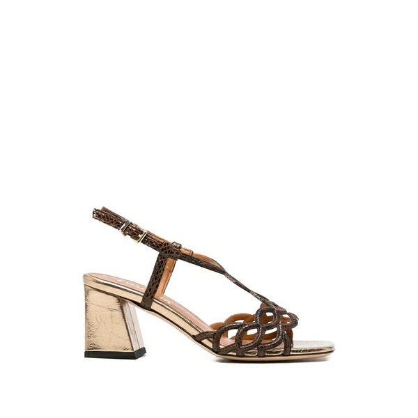 エヴァルーナ レディース サンダル シューズ Block-heel sandals Brown|asty