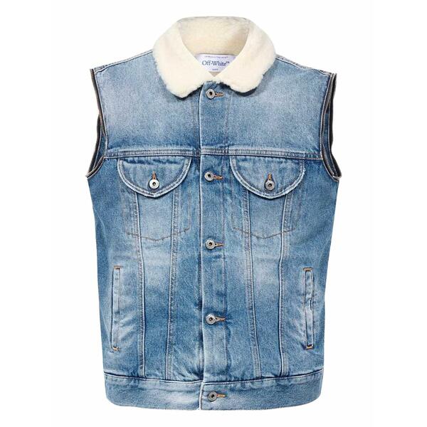 象牙色 レディース 上衣＆上衣 アウター Denim vest Blue レディースファッション-コート・ジャケット