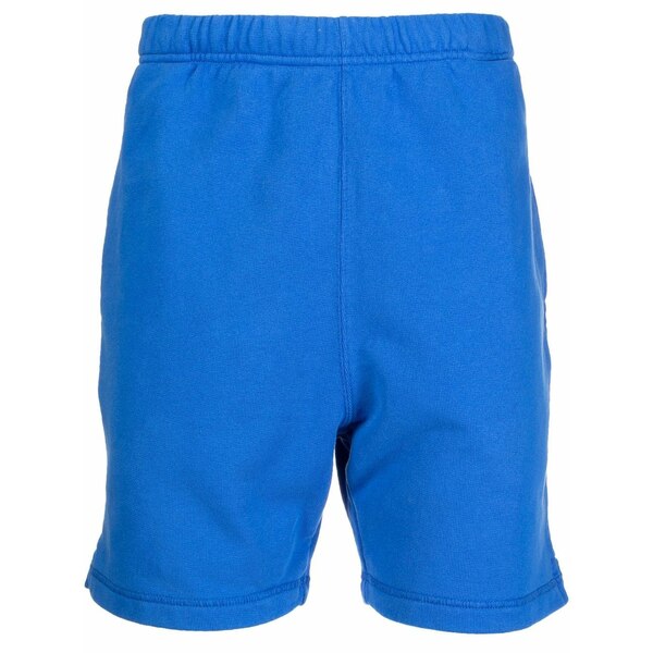戸呂 プレストン メンズ 心地好いズボン下 ボトムス Logo-patch track shorts Blue