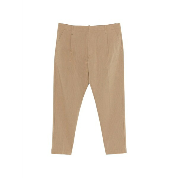 ドンダップ メンズ 心地好いズボン下 ボトムス Pleated trousers Brown