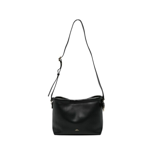 アーペーセー メンズ ショルダーバッグ 御徒面子 Drawstring shoulder bag Black