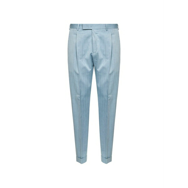 PTトリノ メンズ 心地好いズボン下 ボトムス Pleated trousers Blue