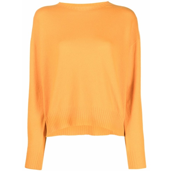 ツイン仕掛ける レディース 編み物\u0026スウェーター アウター Drop-shoulder cashmere jumper Orange