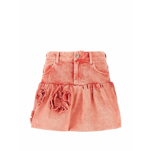 ガニー レディース 衣装 トップス Floral-appliqu?? flared skirt Pink