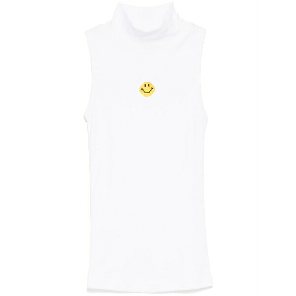 ジョシュア サンダース レディース カットソー トップス Pixel mock neck vest White｜asty