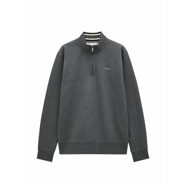 プリングル オブ スコットランド メンズ パーカー・スウェットシャツ アウター Quarter zip track sweatshirt Grey