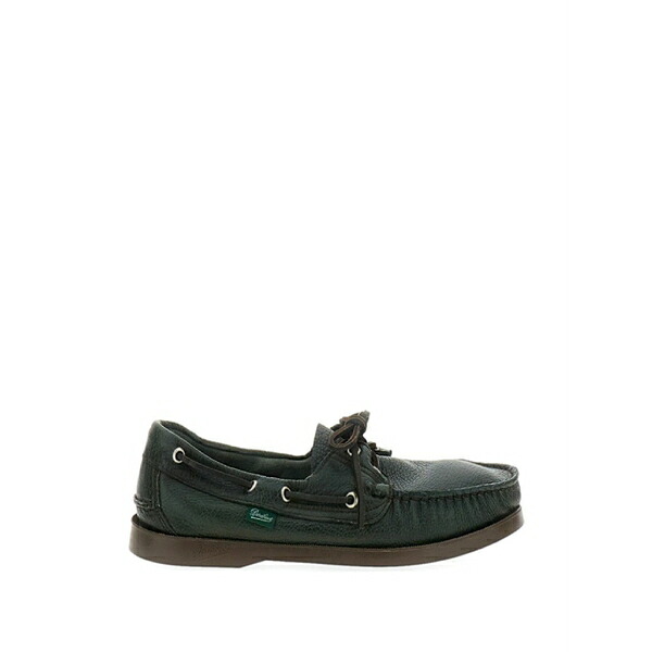 パラブーツ メンズ スリッポン・ローファー シューズ Barth leather boat shoes Green