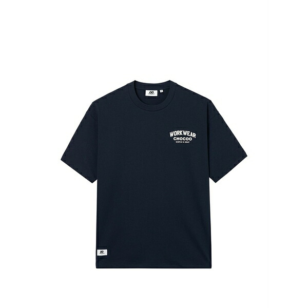 チョコレート メンズ Tシャツ トップス Crewneck graphic t-shirt Blue|asty