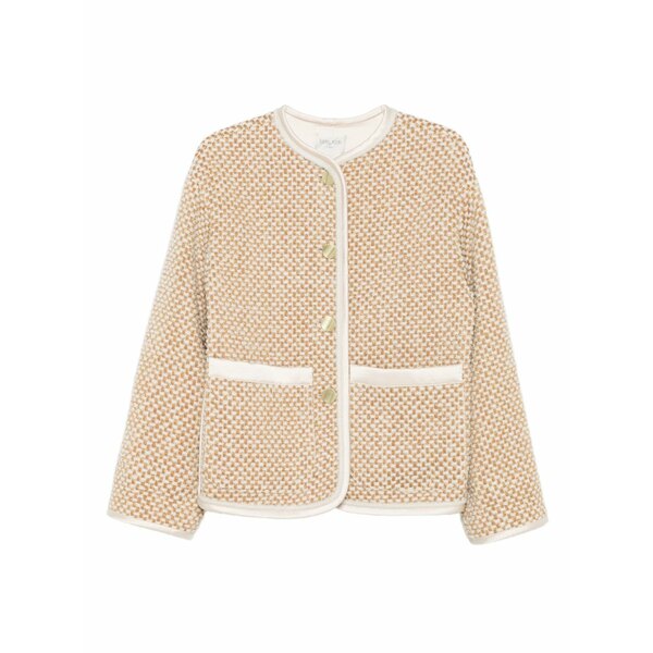 フォルテ フォルテ レディース 上衣＆上衣 アウター Welt-pockets jacket Neutrals